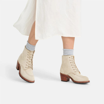 Red Wing Shoes Clara Heeled Boot in White Leather 3409 | Red Wing Heritage