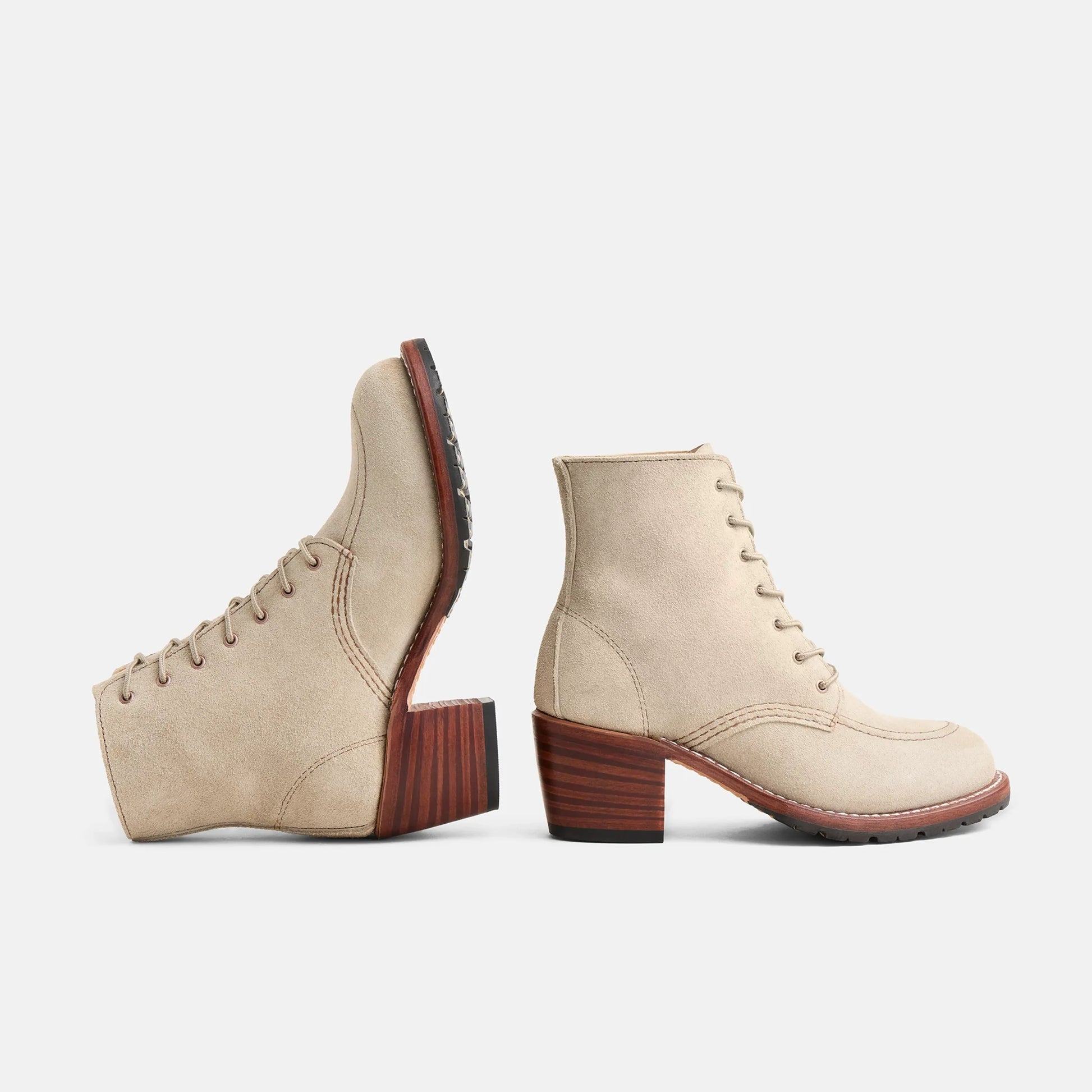 Red Wing Shoes Clara Heeled Boot in White Leather 3409 | Red Wing Heritage