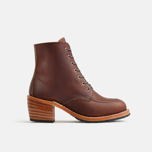 Red Wing Shoes Clara Heeled Boot in Dark Brown Leather 3406