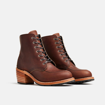 Red Wing Shoes Clara Heeled Boot in Dark Brown Leather 3406