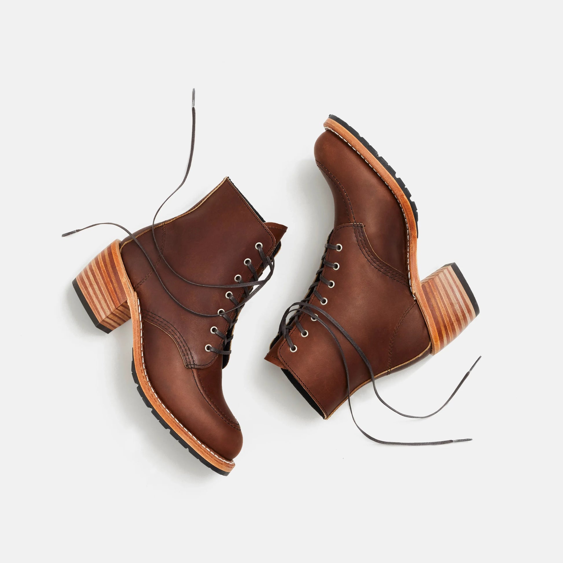 Red Wing Shoes Clara Heeled Boot in Dark Brown Leather 3406