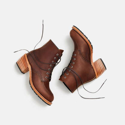 Red Wing Shoes Clara Heeled Boot in Dark Brown Leather 3406