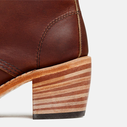 Red Wing Shoes Clara Heeled Boot in Dark Brown Leather 3406