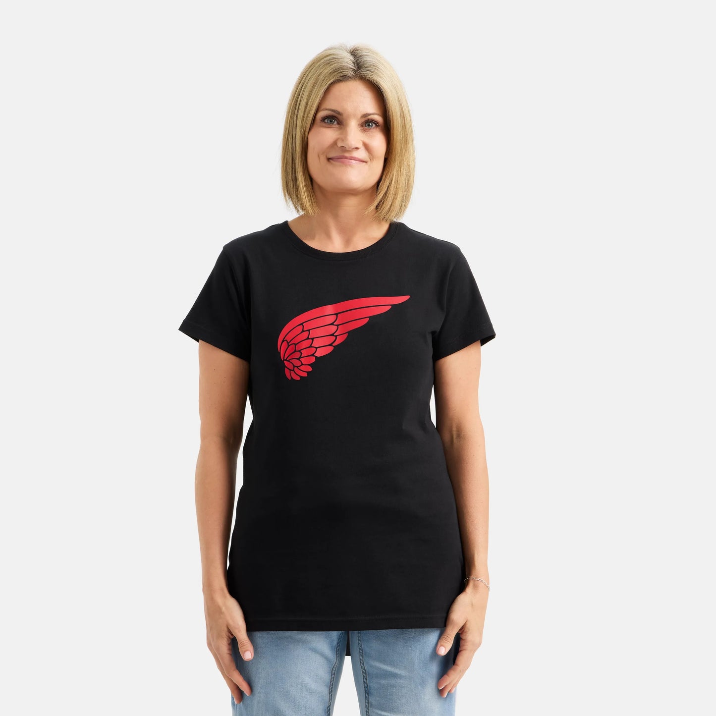 Red Wing Shoes Short Sleeve Classic Wing Tee in Black 98484