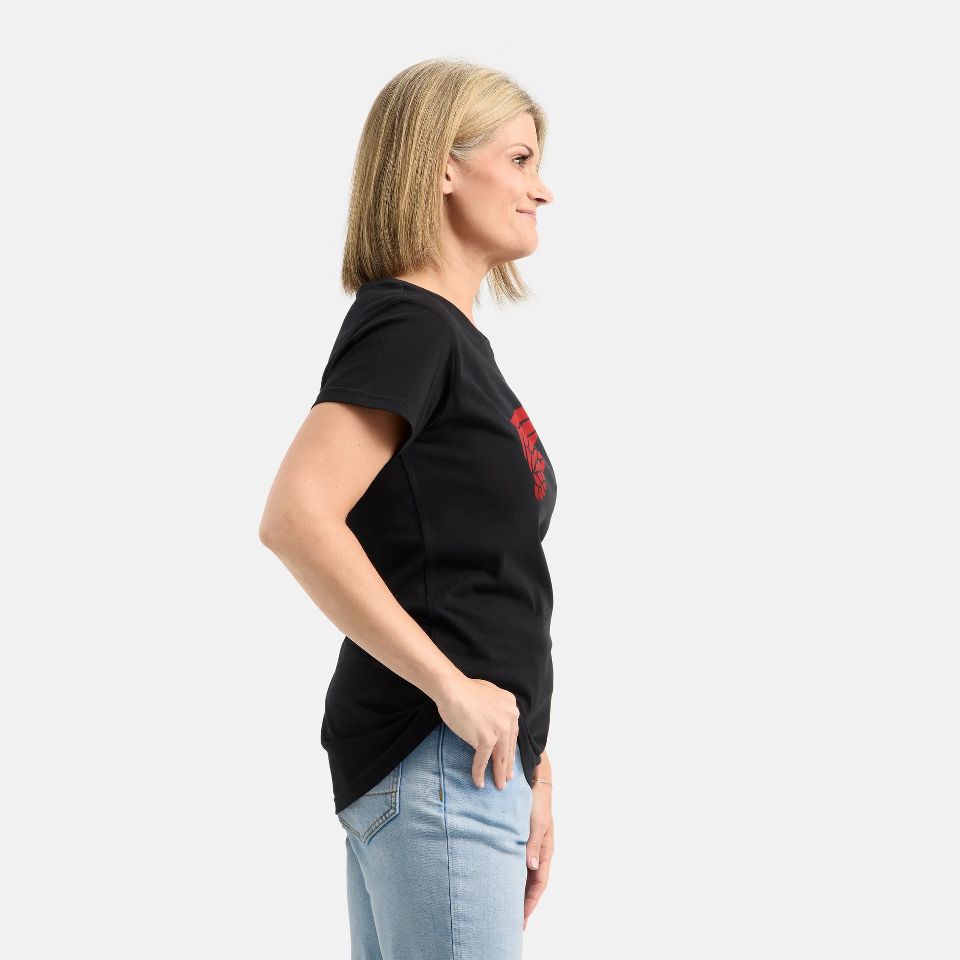 Red Wing Shoes Short Sleeve Classic Wing Tee in Black 98484