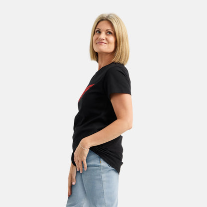 Red Wing Shoes Short Sleeve Classic Wing Tee in Black 98484