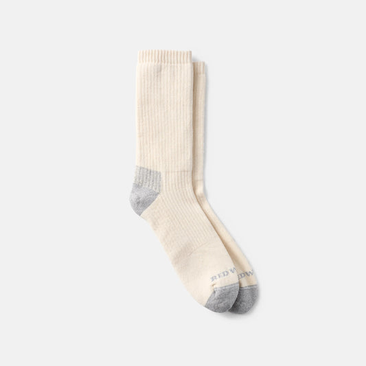 Red Wing Shoes Unisex Cushion Crew Socks in Cream | Red Wing Heritage 97678