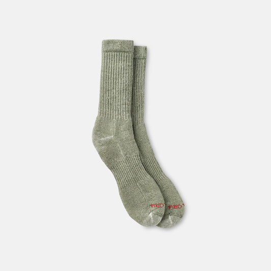 Red Wing Shoes Unisex Full Crew Socks in Olive 97664 | Red Wing Heritage