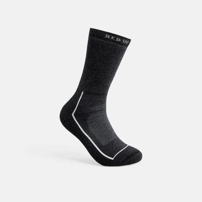 Red Wing Shoes Unisex Steel-Toe Merino Wool Blend Crew Sock in Black 97394
