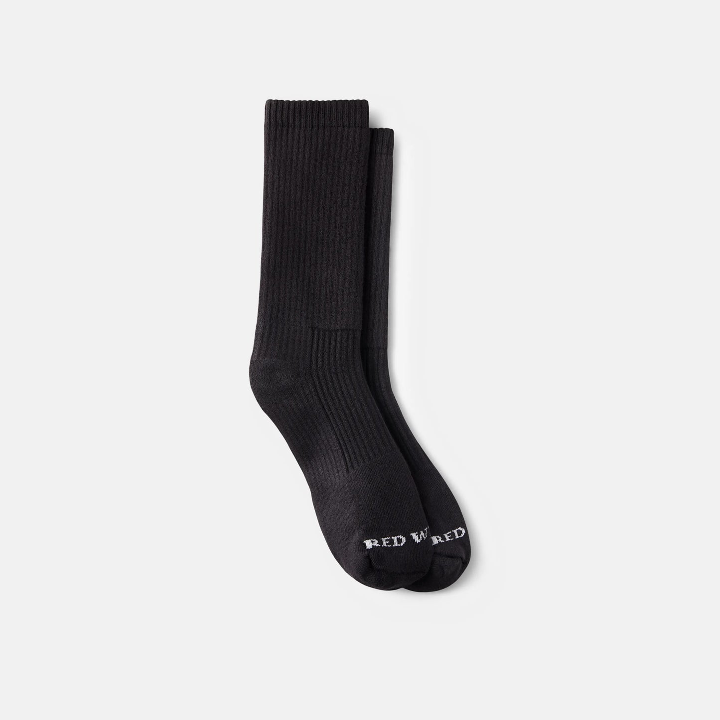Red Wing Shoes Unisex Cotton Blend Crew Sock in Black 97266
