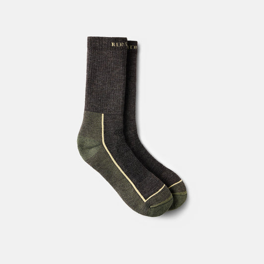 Red Wing Shoes Unisex Steel-Toe Merino Wool Blend Crew Sock in Charcoal 97396