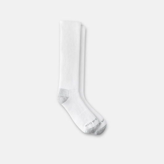 Red Wing Shoes Unisex Cotton Blend Over-the-Calf Sock in White 97274