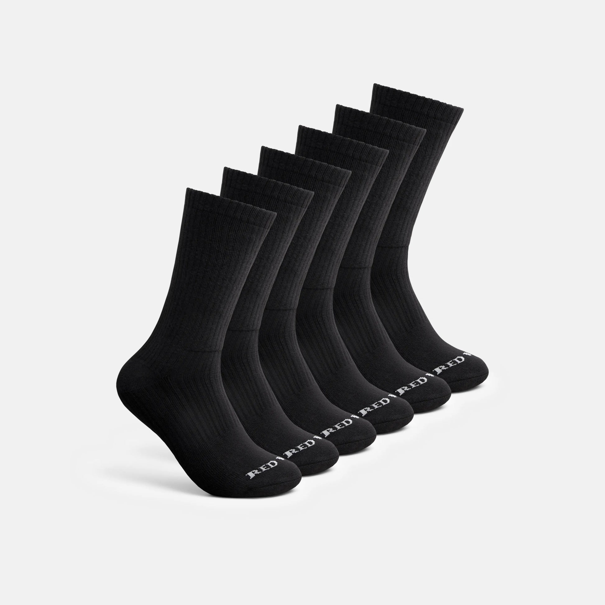 Red Wing Shoes Unisex Cotton Blend Crew Sock in Black 97269