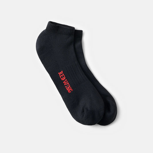 Red Wing Shoes Unisex Breeze Nylon Low Cut Crew Sock in Black 97304