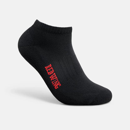 Red Wing Shoes Unisex Breeze Nylon Low Cut Crew Sock in Black 97304