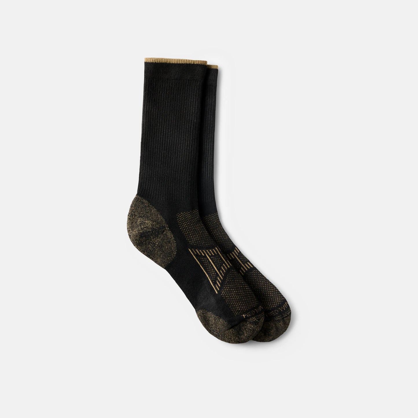 Red Wing Shoes Unisex CoolMax® Blend Crew Sock in Black 97397