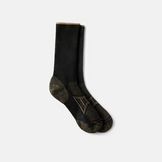 Red Wing Shoes Unisex CoolMax® Blend Crew Sock in Black 97397