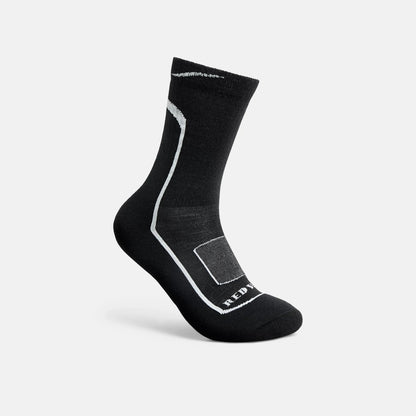 Red Wing Shoes Merino Wool Blend 3/4 Crew sock in Black & Gray 97300