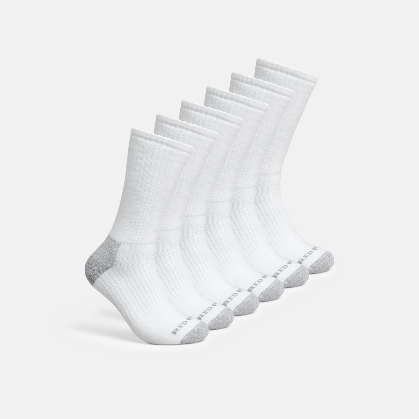 Red Wing Shoes Unisex Cotton Blend Crew Sock in White 97268