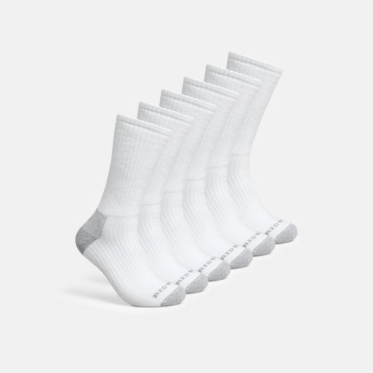 Red Wing Shoes Unisex Cotton Blend Crew Sock in White 97268
