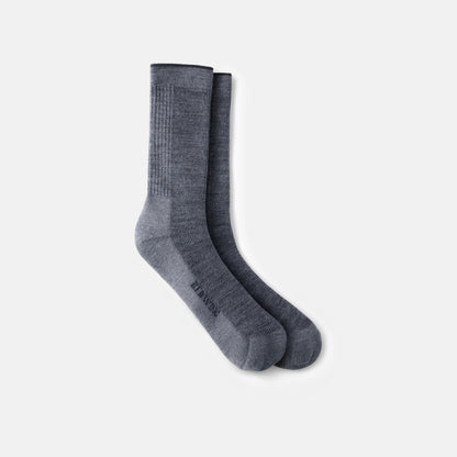 Red Wing Shoes Unisex Merino Wool Blend Crew Sock in Charcoal