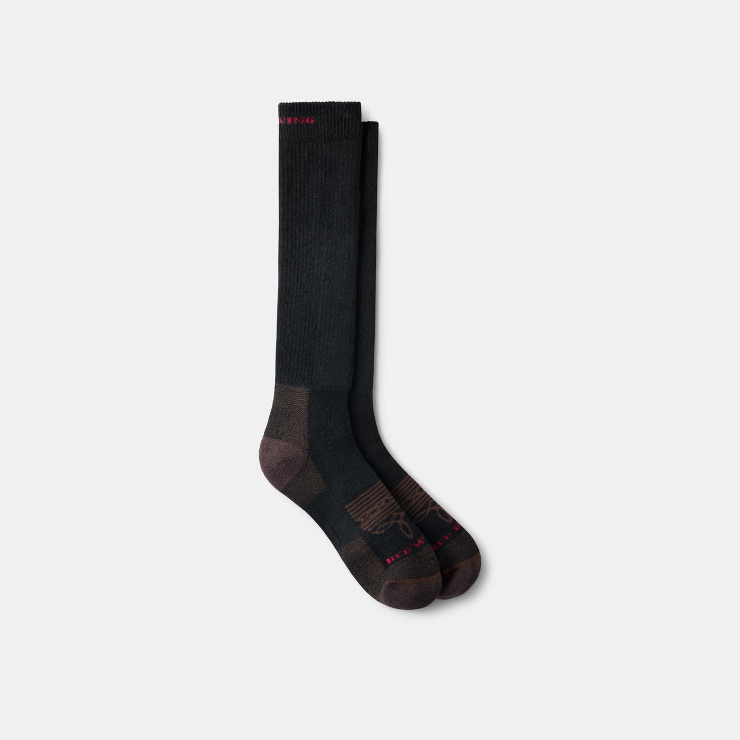 Red Wing Shoes Unisex Western Work Sock in Black 97386