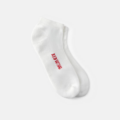 Red Wing Shoes Unisex Breeze Nylon Low Cut Crew Sock in White 97302