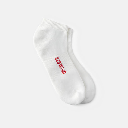 Red Wing Shoes Unisex Breeze Nylon Low Cut Crew Sock in White 97302