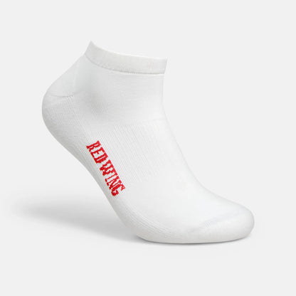 Red Wing Shoes Unisex Breeze Nylon Low Cut Crew Sock in White 97302
