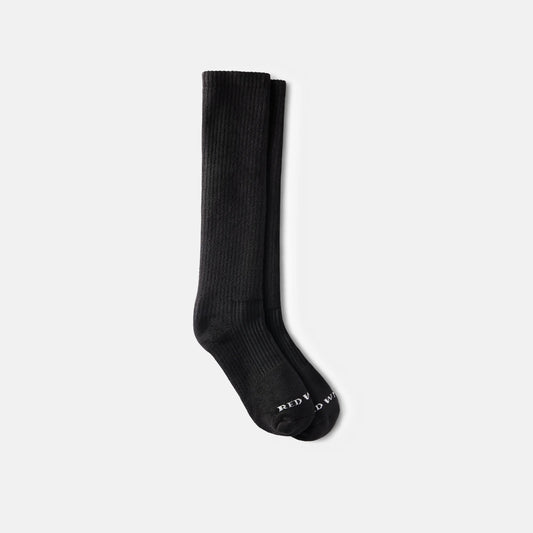 Red Wing Shoes Unisex Cotton Blend Over-the-Calf Sock in Black 97273