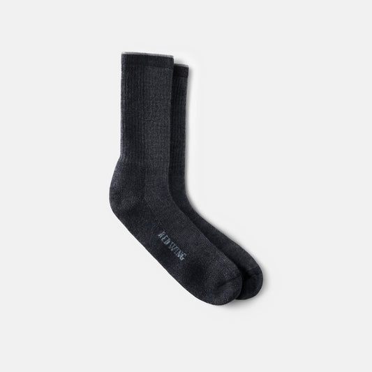 Red Wing Shoes Unisex Merino Wool Blend Crew Sock in Black 97362