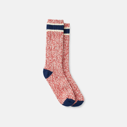 Red Wing Shoes Unisex Wool Blend Ragg Crew Socks in Slate/Navy Wool Blend 97649 | Red Wing Heritage