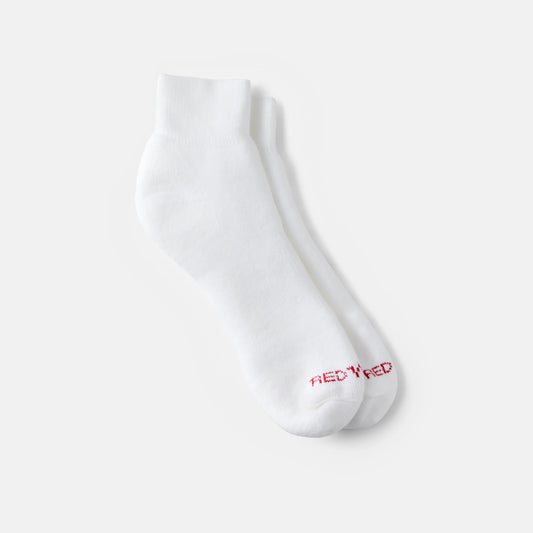 Red Wing Shoes Unisex Acrylic Blend Quarter Crew Sock in White 97316