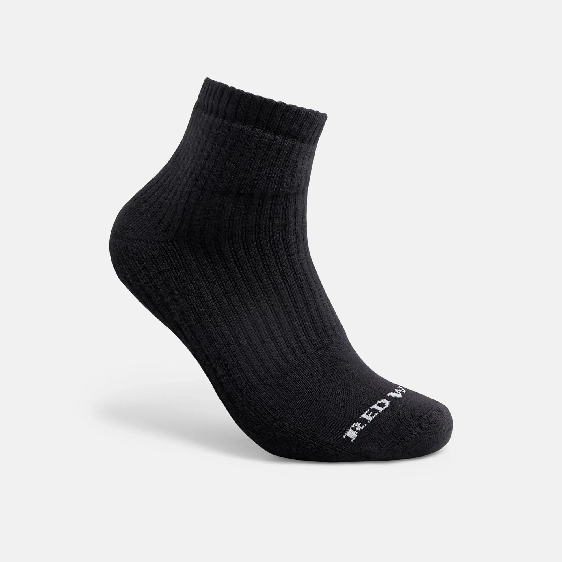 Red Wing Shoes Unisex Cotton Blend Quarter Crew Sock in Black 97264
