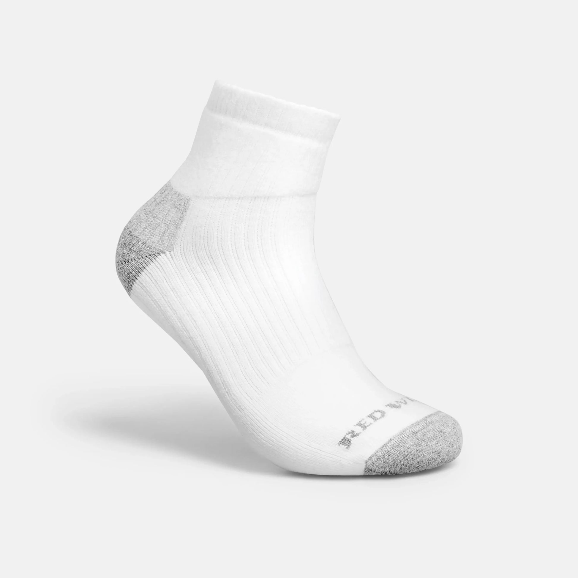 Red Wing Shoes Unisex Cotton Blend Quarter Crew Sock in White 97263