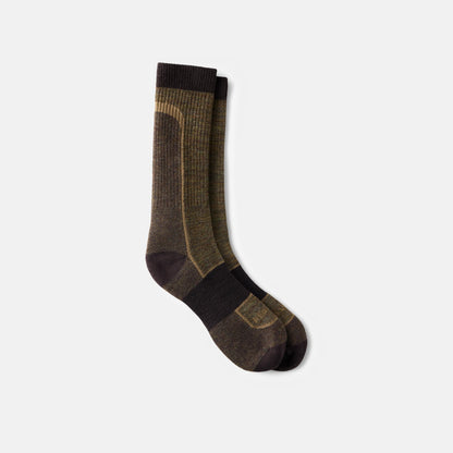 Red Wing Shoes Unisex Merino Wool Blend Crew Sock in Brown 97361