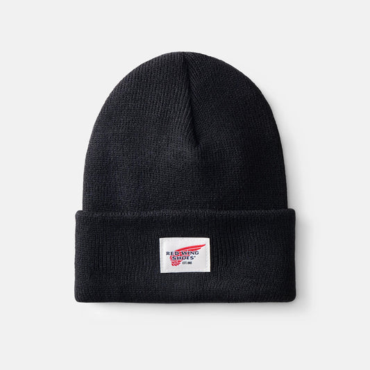 Red Wing Shoes Unisex Kids Cuffed Beanie Hat in Black 98050