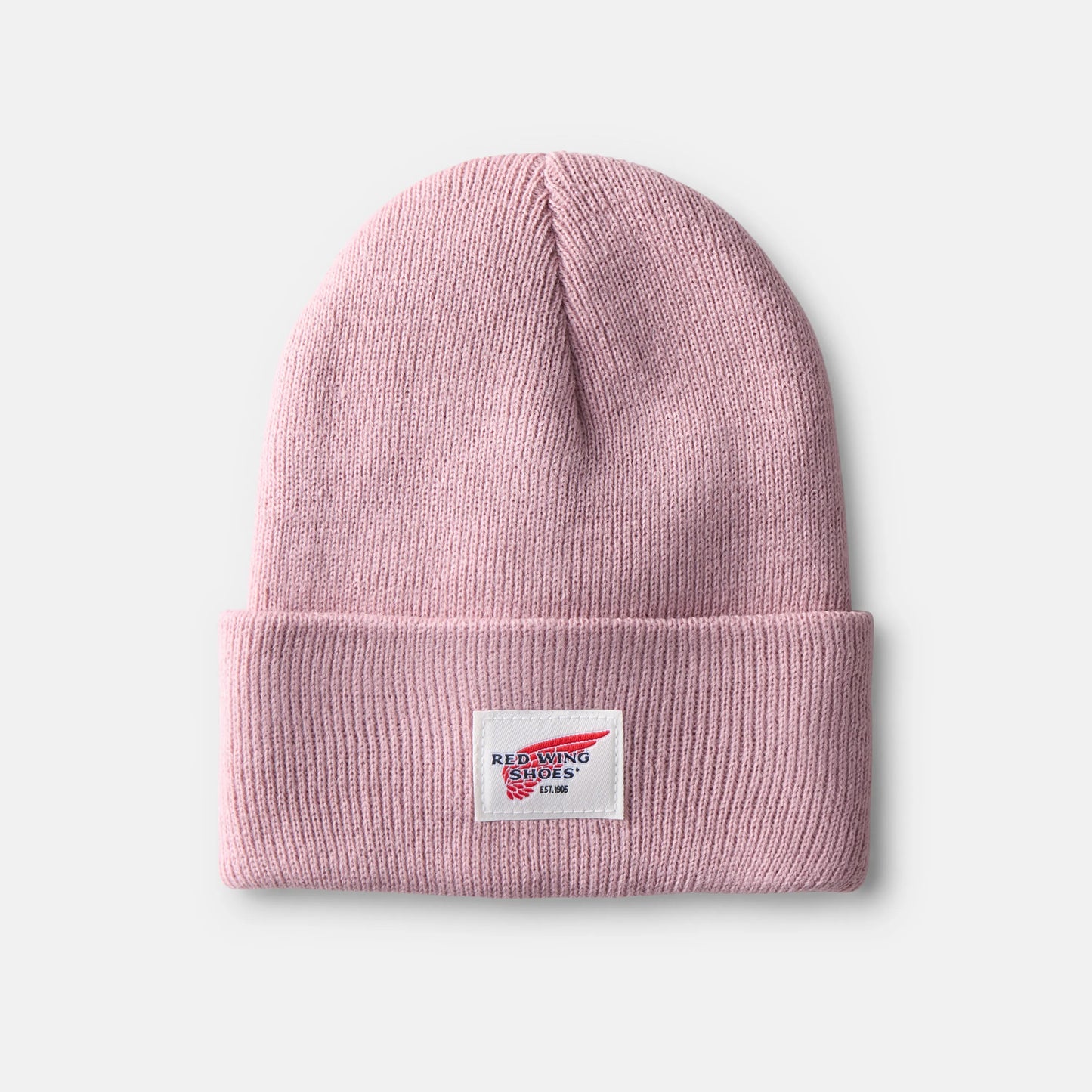 Red Wing Shoes Unisex Kids Cuffed Beanie Hat in Pale Rose 98051
