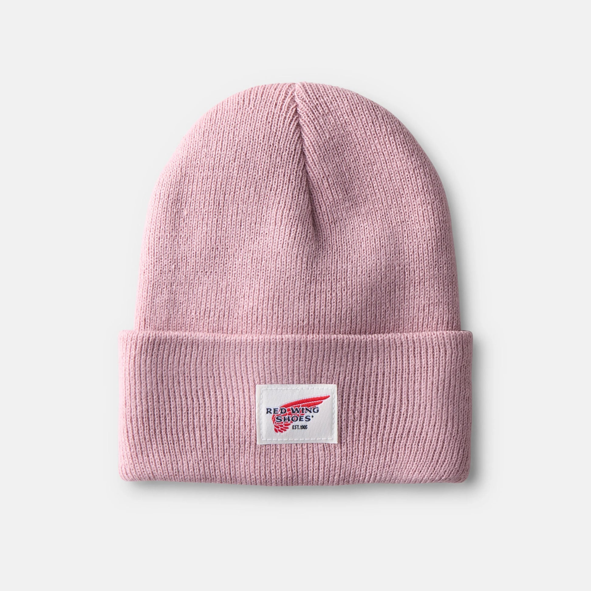 Red Wing Shoes Unisex Kids Cuffed Beanie Hat in Pale Rose 98051