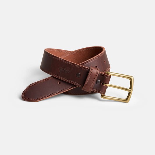 Red Wing Shoes Belt in Brown Frontenac Leather 96524