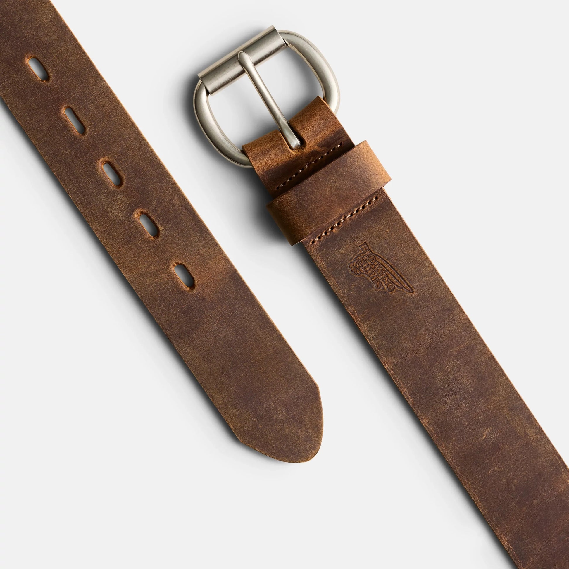 Red Wing Shoes Red Wing Leather Belt with Roller Bar in Brown 96546