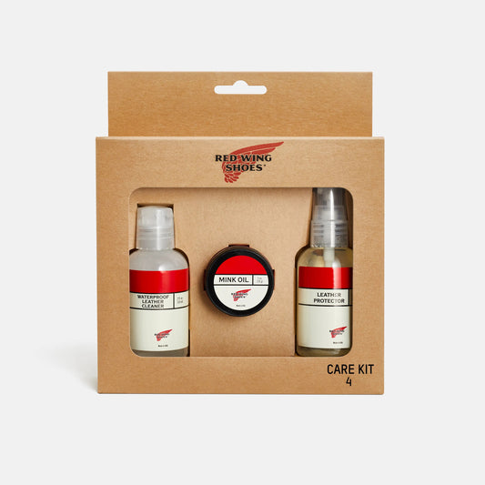 Red Wing Shoes Mini Care Kit #4 for Waterproof Full Grain or Nubuck Leathers 98020