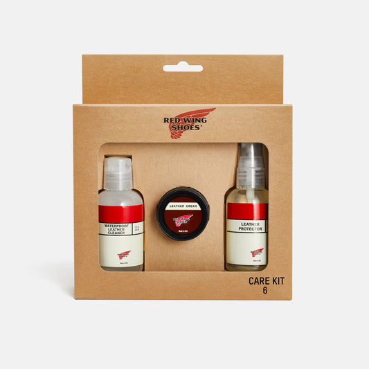 Red Wing Shoes Care Kit #6 for Waterproof Full Grain, Nubuck or Smooth Finish Leathers 98022