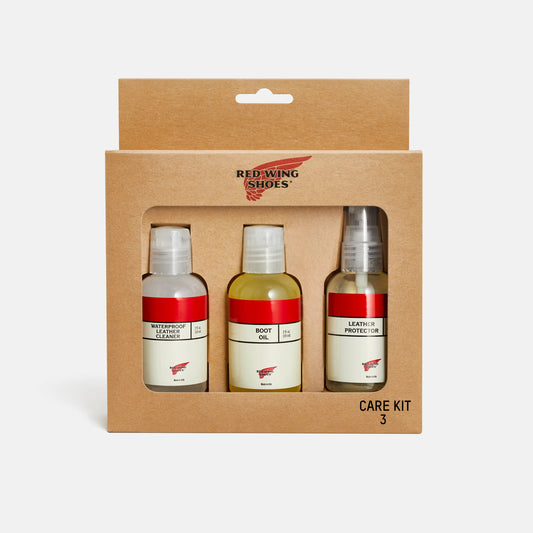 Red Wing Shoes Care Kit #3 for Waterproof Full Grain or Nubuck Leathers 98019