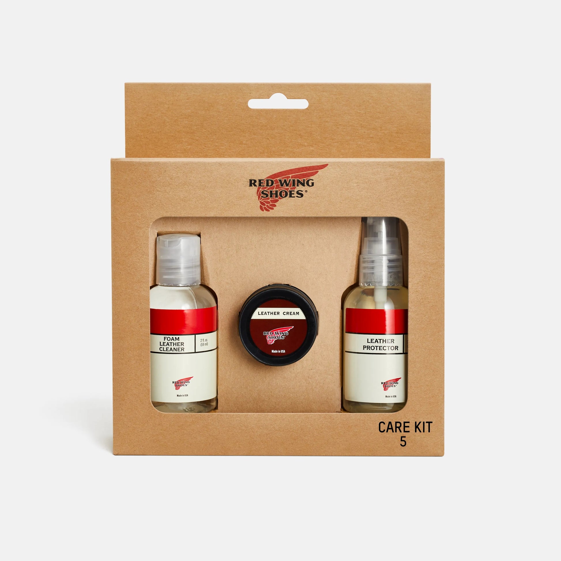 Red Wing Shoes Care Kit #5 for Full Grain, Nubuck or Smooth Finish Leathers 98021